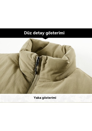 Kalınlaştırılmış İş Kıyafeti Çok Cepli Erkek Yeleği Açık Gri