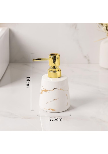 Suntek Banyo Otel Tezgahı Beyaz Için Sabunluk Boş Banyo Sıvı Kabı Beyaz