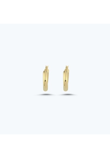 Altınbaş Altın Halka Küpe Akp0249-y-25977-12mm Çok Renkli