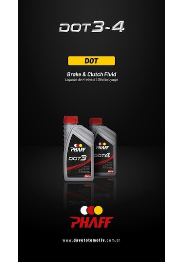 Phaff Dot 4 Hidrolik Fren Yağı 500 ML