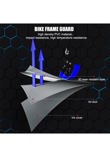 Neevoyu "dayanıklı Bisiklet Koruyucu - Çizilmelere Karşı Su Geçirmez Uv Korumalı Pvc Şerit"