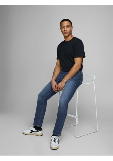 Jack & Jones Erkek Glenn 814 Slim Fit Jean Blue Denim