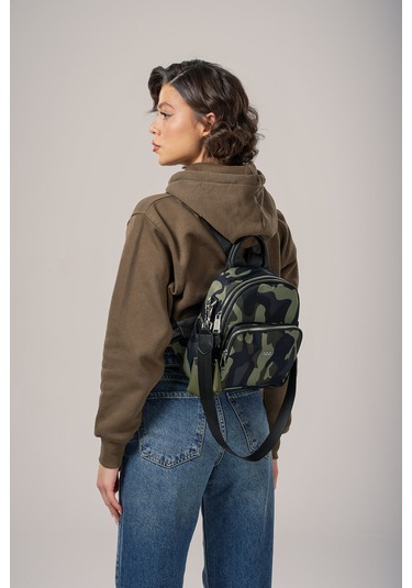 Ççs Kadın Sırt Çantası Ccs18025 Kamuflaj Kamuflaj