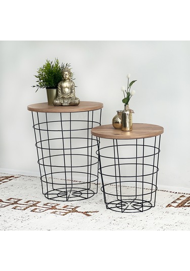 Sepet Sehpa 2li Zigon Orta Sehpa 5075