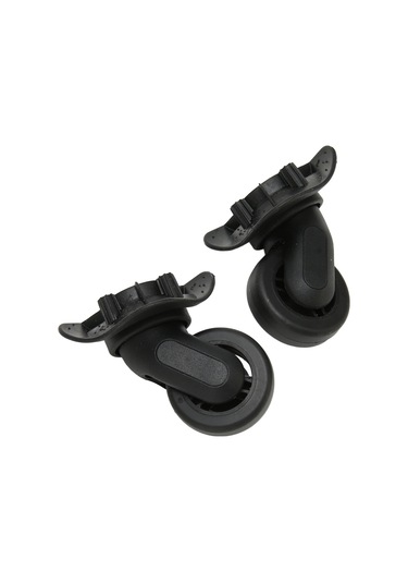 Moveevo Siyah Valiz Tekerlekleri, Pp-pet Malzeme, Sessiz Dönüşümlü, Kolay Kurulum, 2 Adet, Evrensel Valiz Tamiri Tekerlek Seti