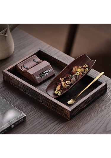 Yüksek Hassasiyetli Elektronik Terazi Mini Kahve Çekirdeği Terazisi Çay Terazisi Kahverengi