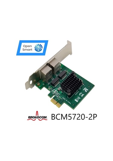 Open Smart 2 Port Broadcom BCM5720-2P Ethernet Kart - OPS7287BCM