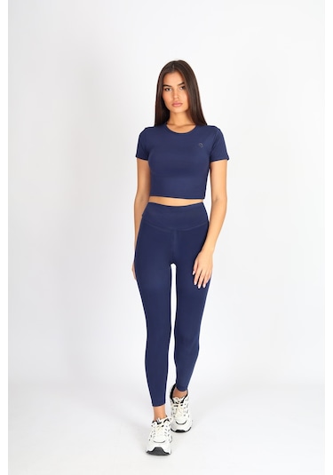 Soft&Basic Slım Fit Toparlayıcı Ve Esnek Lacivert Tayt Lacivert