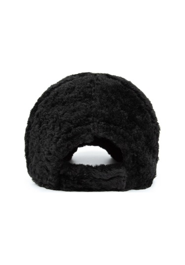 Tamer Tanca Unisex Kürk Siyah Şapka 524 Beyzbol Kurk Sapka Sıyah Kurk Siyah