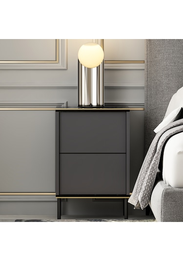 İMAJ KOMODİN ANTRASİT (MERMER DESEN)