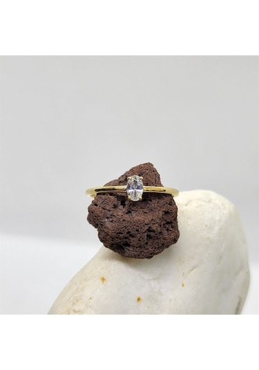 0.50Ct Oval Sade Minimal Pırlanta(Signty Taşlı)14 Ayar Altın Tekt 552950120