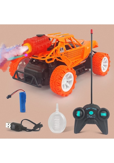 Mt66 Uzaktan Kumandalı Şarjlı Duman Atan Işıklı Jip Oyuncak Araba