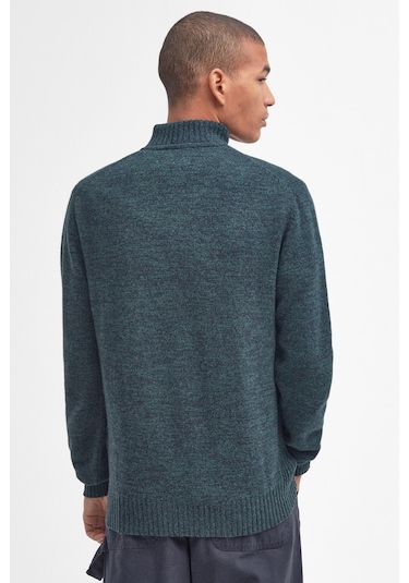 Barbour Essential Lambswool Half Zip Kazak Gn95 Seaweed Gn95 Seaweed