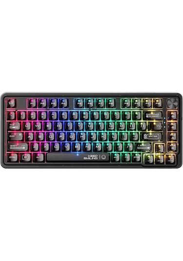 Machenike K500-m81 Kablolu Magnetic Grey Switch Hall Effect Rgb Hotswap Siyah Mekanik Gaming Klavye