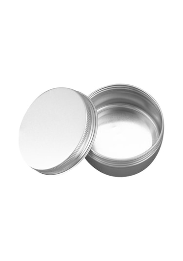 Agoodshop 12 Paket 80ml Teneke Kaplar Çay Alüminyum Kutu Dudak Balsamı Balsamı Saklama Kutusu Kavanoz Ahşap