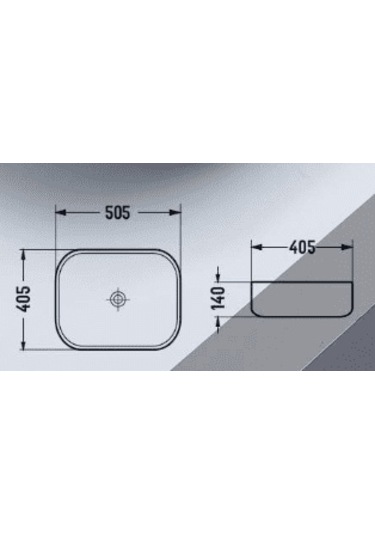 Puroser Palazzo Siyah Tezgah Üstü Çanak Lavabo