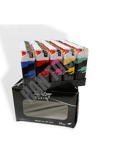 Sunday Elektro Taşlı Çakmak 50 Adet