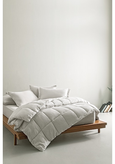 Puffy Mabel Çift Kişilik Comfort Uyku Seti - Açık Gri