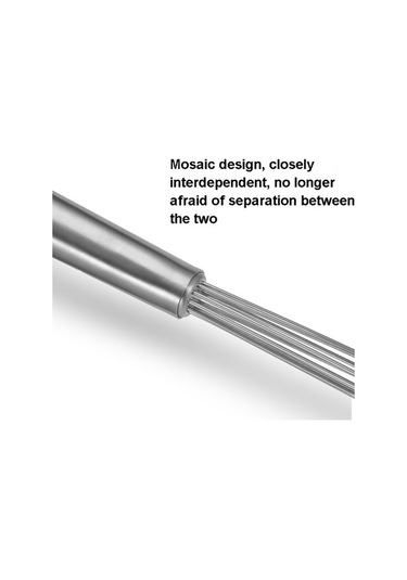 Pazly Cbtx Manuel Çırpma Paslanmaz Çelik Cam Boncuk Yumurta Çırpma Mutfak Ev Araçları Tip C 12 İnç, Küçük Boy Çok Renkli