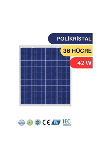 Lexron 42w Polykristal Güneş Paneli