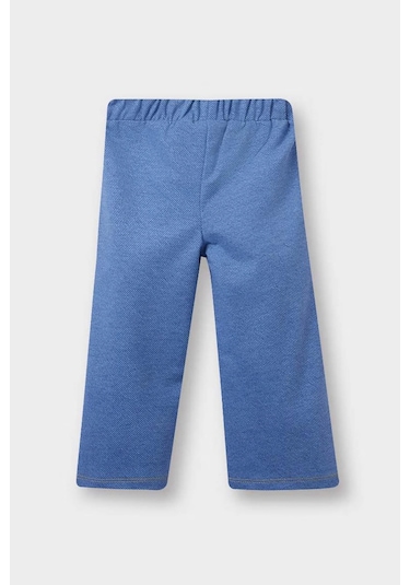 Defacto Wide Leg Jean Görünümlü Mavi Kız Bebek Pantolon F3780a5/be394 Mavi