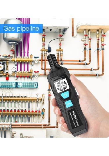 Symbee Mestek El Tipi Yakıcı Gaz Tespit Cihazı - Doğalgaz, Metan, Alkol Sızıntısı Algılayıcı - Ses Ve Ekran Alarmı - Ev Ve Endüstri Kullanıma Uygun