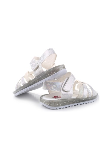 Papuç Sepeti Arzen-2880 Kız Çocuk Ortopedik Sandalet Beyaz