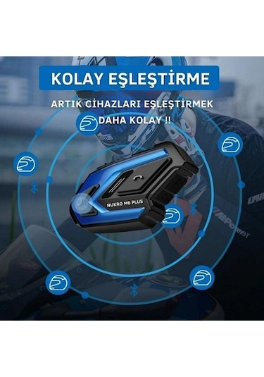 Nukrotech Nukro M6 Plus Bluetooth İnterkom Seti