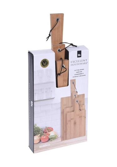 Bambu Kesme Tahtası 3Lü