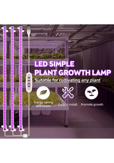 Gajeena 8w Usb5v 168led Bitki Yetiştirme Lambası, 226 Aydınlatma Açıısı, 5 Seviye Dimmable, 8h/12h/16h Zamanlayıcı, Çift Montaj Seçeneği, Pembe Işık Fito Lambası Diğer