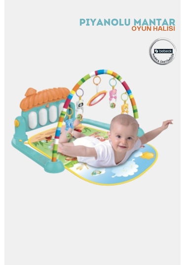 Piyanolu Mantar Bebek Oyun Halısı