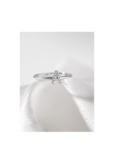 Sılverme A Harfli Gümüş Yüzük, 925 Ayar Gümüş 183611685 Gümüş