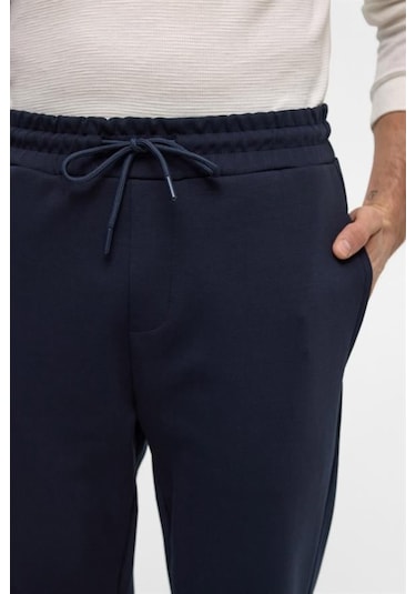 Süvari Lacivert Regular Düz Jogger Pantolon Lacivert