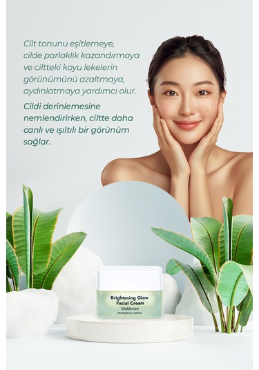 Muldream Brightening Glow AHA ve C Vitamini içeren Yüz Kremi 50 ML