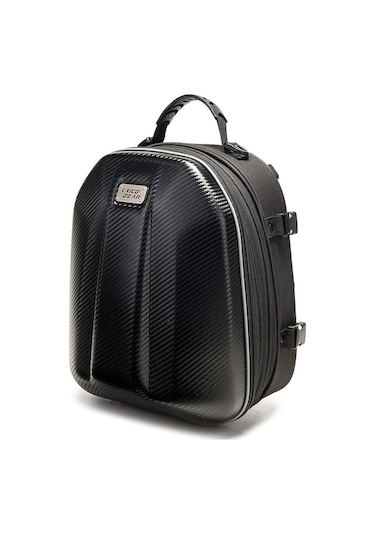 La-114 Hardshell Genişletilebilir Motosiklet Arka Ve Sırt Çantası Siyah