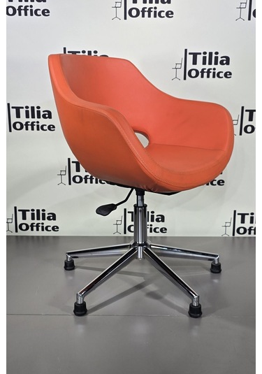 Monaco Çalışma Kesim Koltuğu Konik Sabit Ayak Turuncu