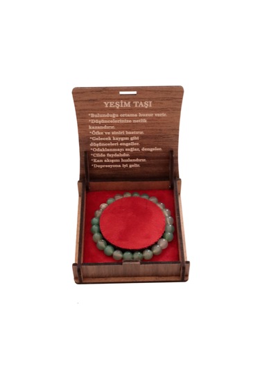 "el Yapımı 8 Mm Yeşim Taşı Bileklik Huzur Ve Denge İçin Özel He Su Yeşili