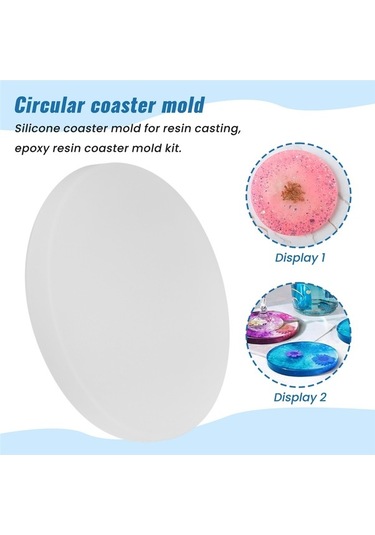 Ulzyvf Silikon Bardak Altlığı Kalıpları 8'li Set, Farklı Tasarımlar Diğer