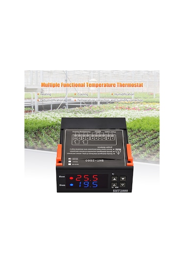 Springsun Sht2000 Akıllı Termostat: Buzdolabı İçin 110-220v Ac Isıtma/soğutma, Nem Kontrolü Ve Sıcaklık Düzeltme