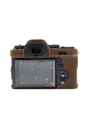 Pazly Fujifilm X-t3 Yumuşak Silikon Kılıf - Çizilmez Kamera Koruma Kapağı Kahverengi