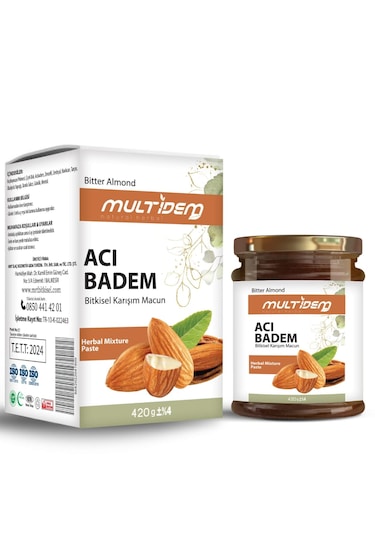 Multidem Acı Badem Bitkisel Karışım Macun 420 G