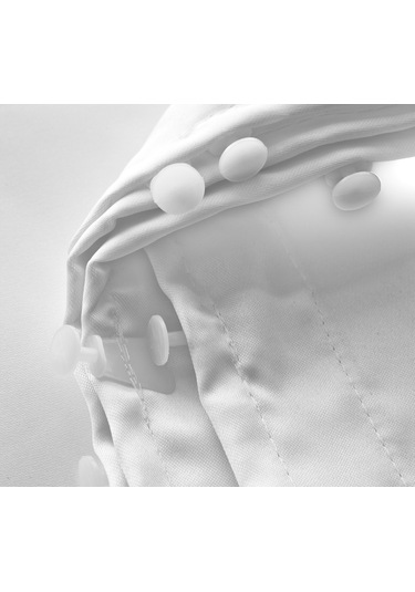 Atlas Saten Lüx Beyaz Güneşlik Perde -Kaliteyi Ucuza Alın- Beyaz