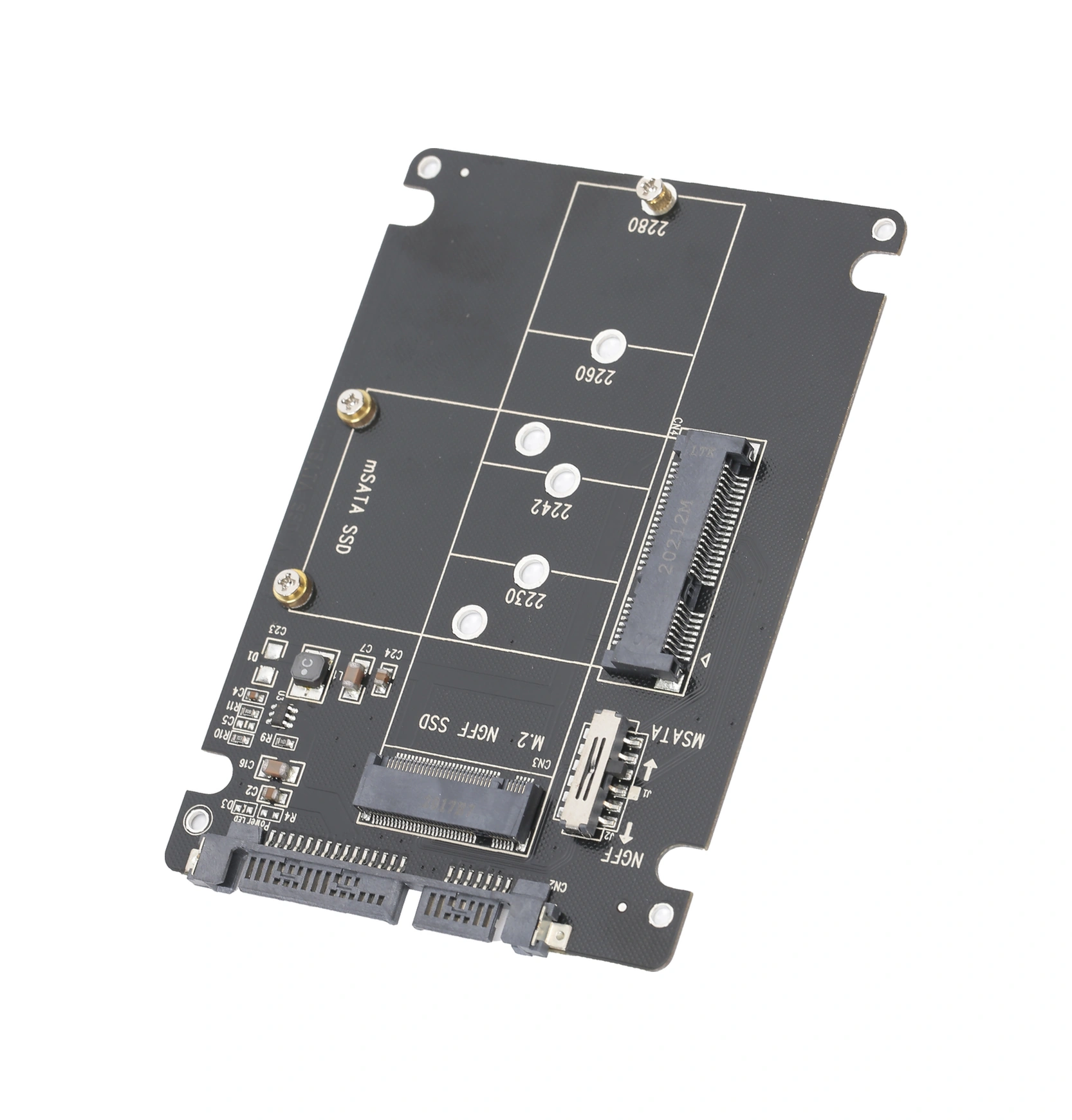 Xiyyadms M.2/msata Ssd'den Sata'ya Dönüştürücü Kartı - 6gbps Hız, Sabit Bağlantı, Çeşitli Disk Ve Sisteme Desteği