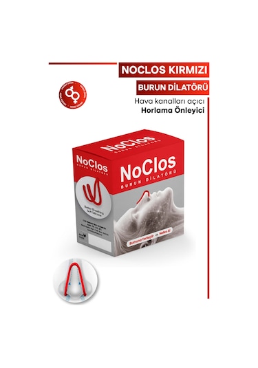 Noclos Nefes Açmayı Destekleyen Burun Dilatörü Kırmızı