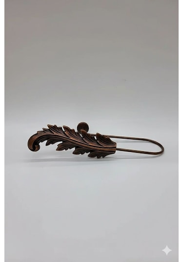 Fon Perde Toplayıcı Yaprak Renso 2 Adet 1sağ-1sol Eskiltmeli Bronz