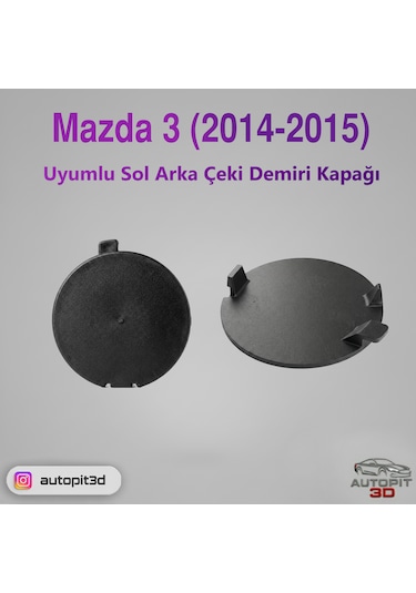 Mazda 3 2014-2015 Sol Arka Çeki Demiri Kapağı