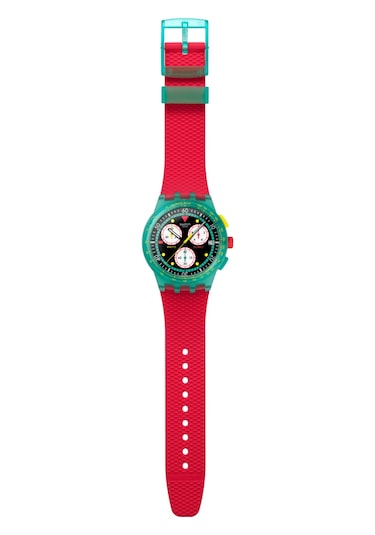 Susg409 Swatch Neon Emerald Chrono Erkek Kol Saati Susg409 Yeşil