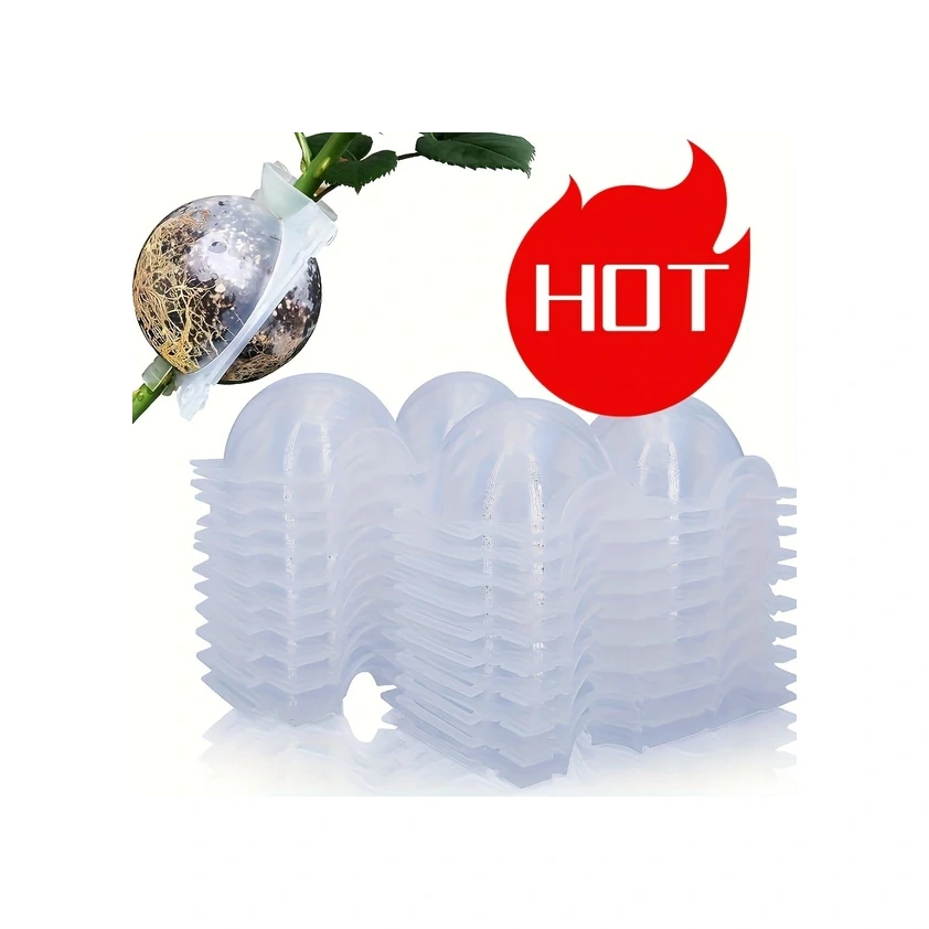 Chuangyinshop 10 Adet Bitki Aşılama Kutusu, Yüksek Basınçlı Köklendirme Ve Aşılama Propagatörü