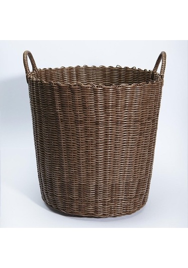 Pazly Suntek El Dokuması Taşınabilir Çamaşır Sepeti - Kahverengi Kahverengi