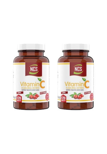 Ncs Vitamin C 1000 Mg Beta Glukan Kuşburnu Çinko 120 Tablet 2 Kut